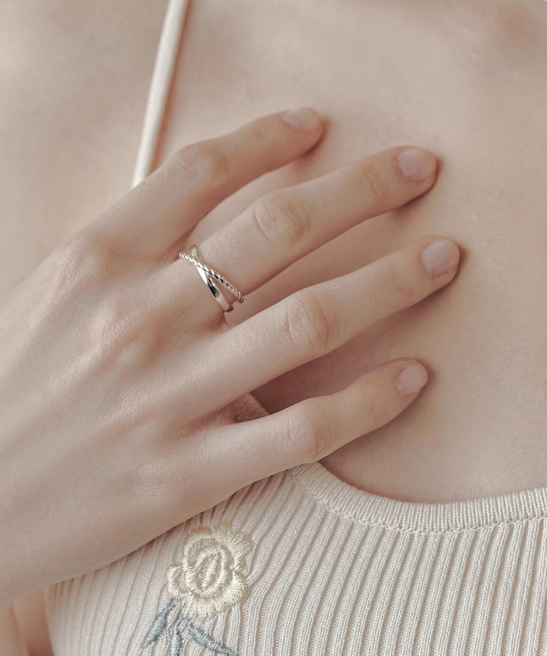 앵브록스 [셀럽 착용] vera cross ring