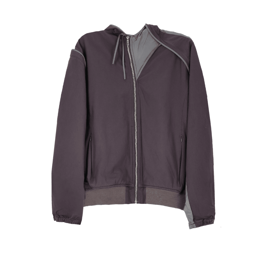 HOODED BOMBER GREY