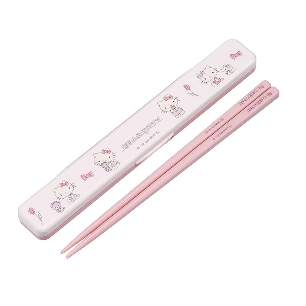 헬로키티 무소음 젓가락세트 18cm 어린이 유아 소풍 아동 캐릭터
