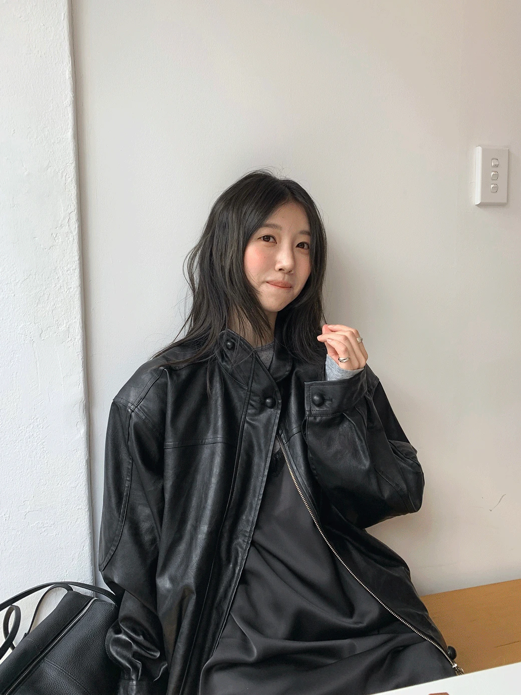 DM. Fiorin Casual Leather Jumper