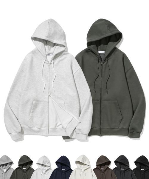 코어드 루즈핏 2Way 후드집업 ( 8Color )