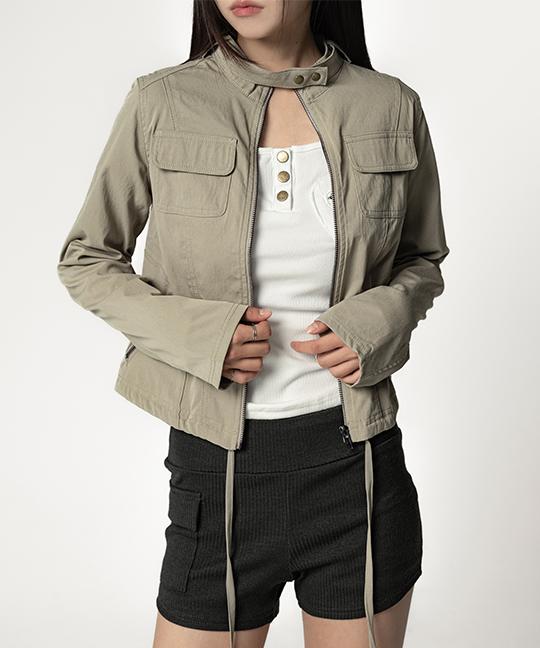 누아뮤트 하야즈 슬림 코튼 바이커 자켓 SLIM COTTON BIKER JACKET