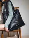BELLY PUFFER TOTE BAG-BLACK