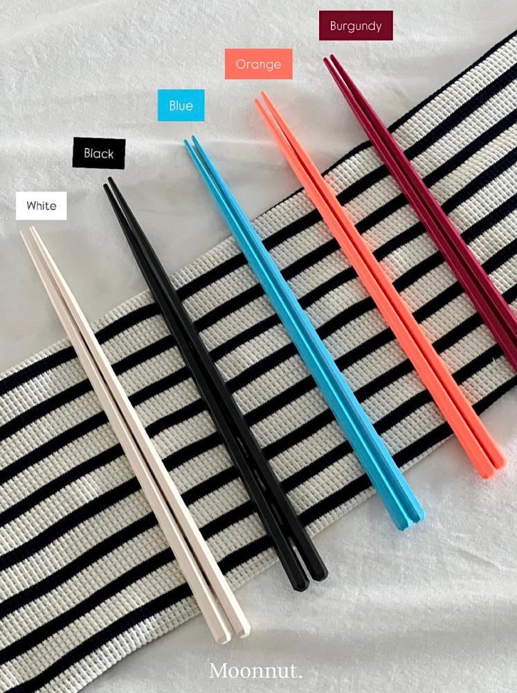 Color chopstick • 내열 젓가락 육각형젓가락 캠핑용 커트러리