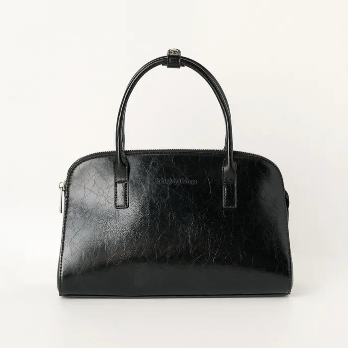 쉬어 레더 토트백_black