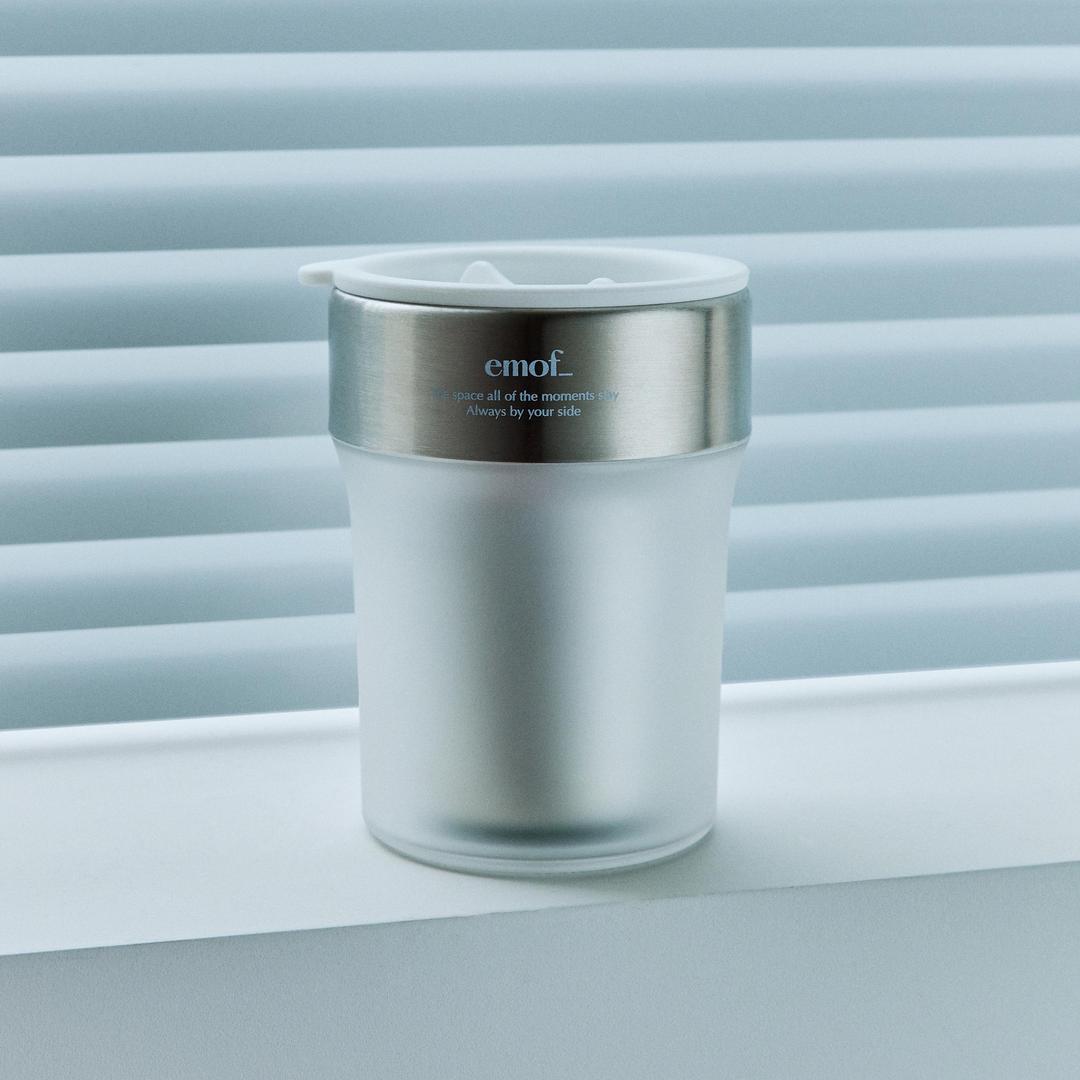 PURE WHITE STAINLESS STEEL TUMBLER 400ml 퓨어 화이트 스테인리스 텀블러