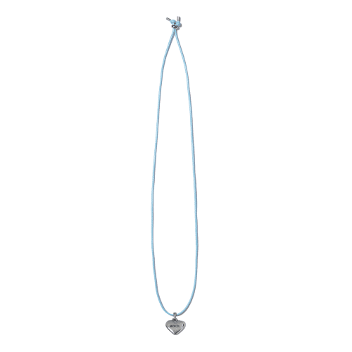 ROCK Heart Necklace (Sky Blue)