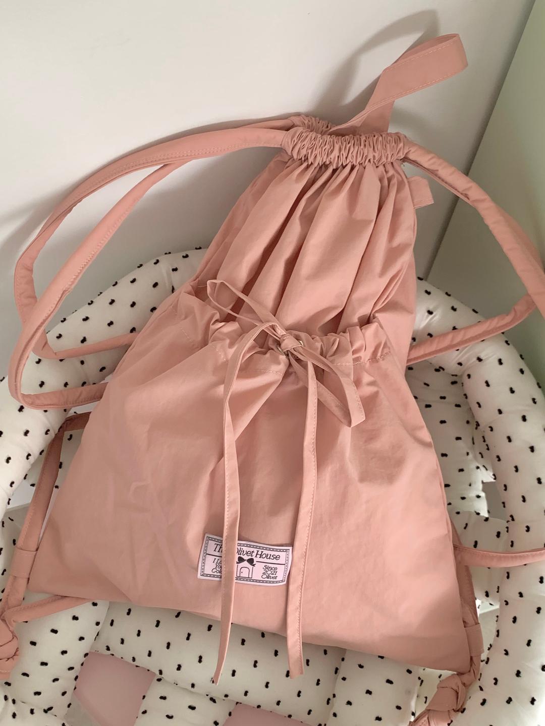 (pre-order 5% off) ribbon string bag