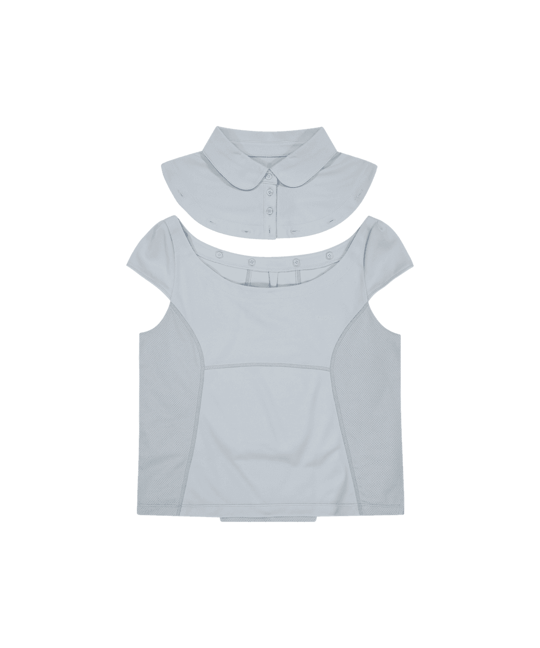 *PREVIEW* Detachable Collar T-shirt / Grey