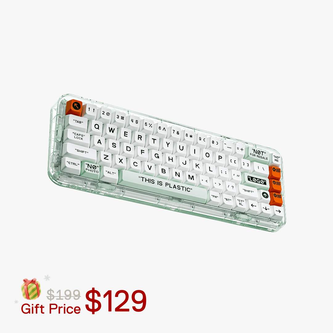 MelGeek MOJO68 기계식 키보드 플라스틱 - 플라스틱 / 게이트론 프로 브라운