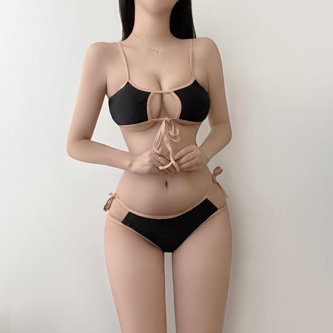 (당일출고)  섹시 핫 룩앤미 티라인 비키니 하이컷 섹시 프로필 모노키니 수영복