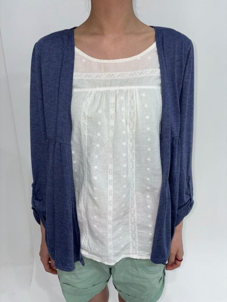 레이스 슬리브 & 플레어 가디건