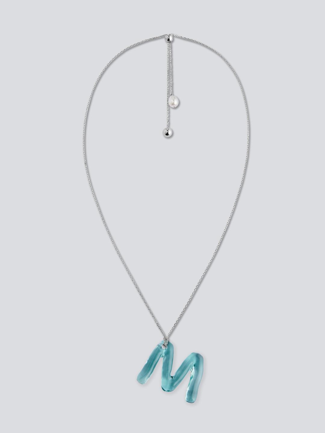 Glace Initial M Necklace - Metal chain only