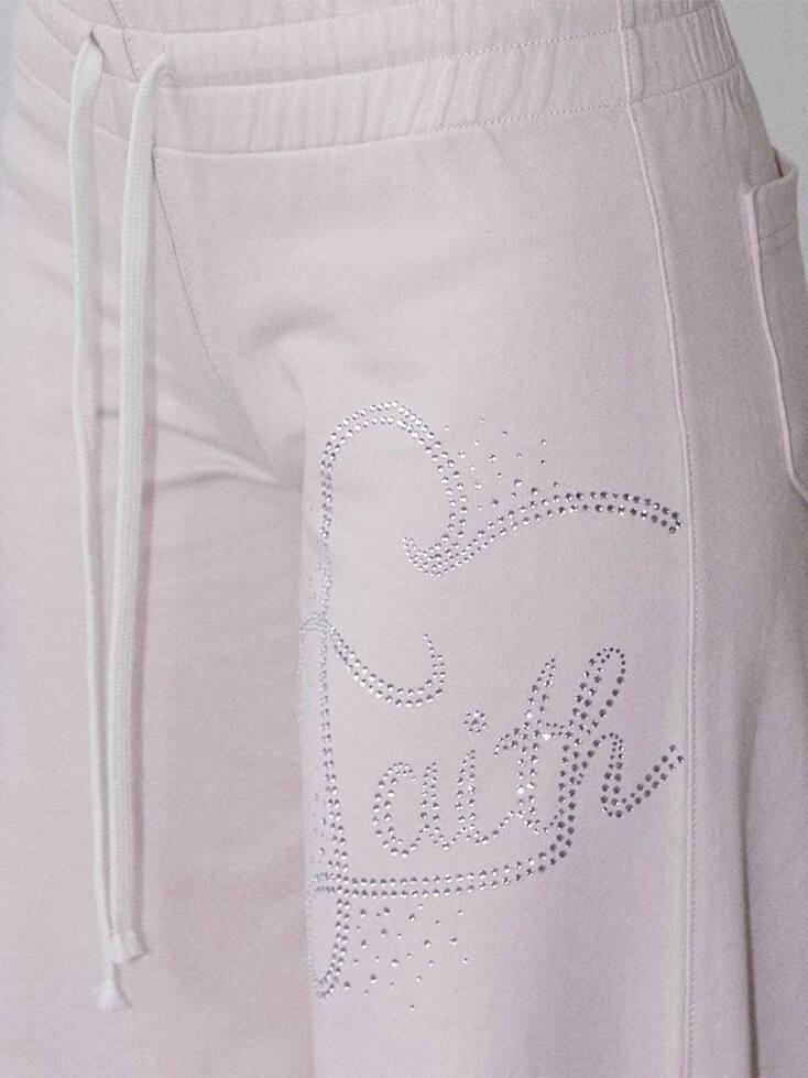 Faith Cotton Track Pants Baby Pink