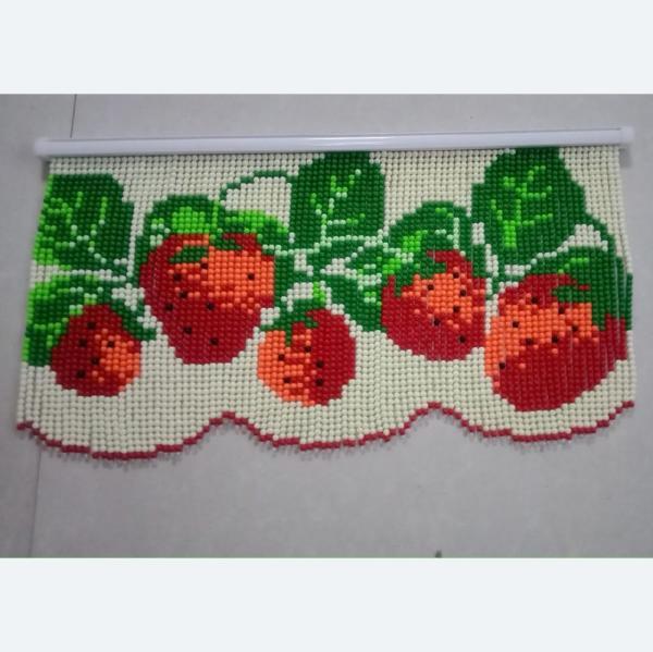 딸기 비즈발 만들기 DIY 구슬 커튼 장식품