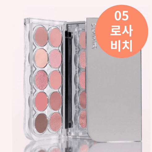 루미르 4가지 다른 제형과 높은 발색력 라이트 온 아이즈 섀도우 팔레트, [NEW]11PM ..., 1개