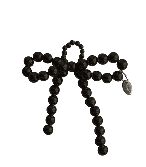 Ribbon keyring black