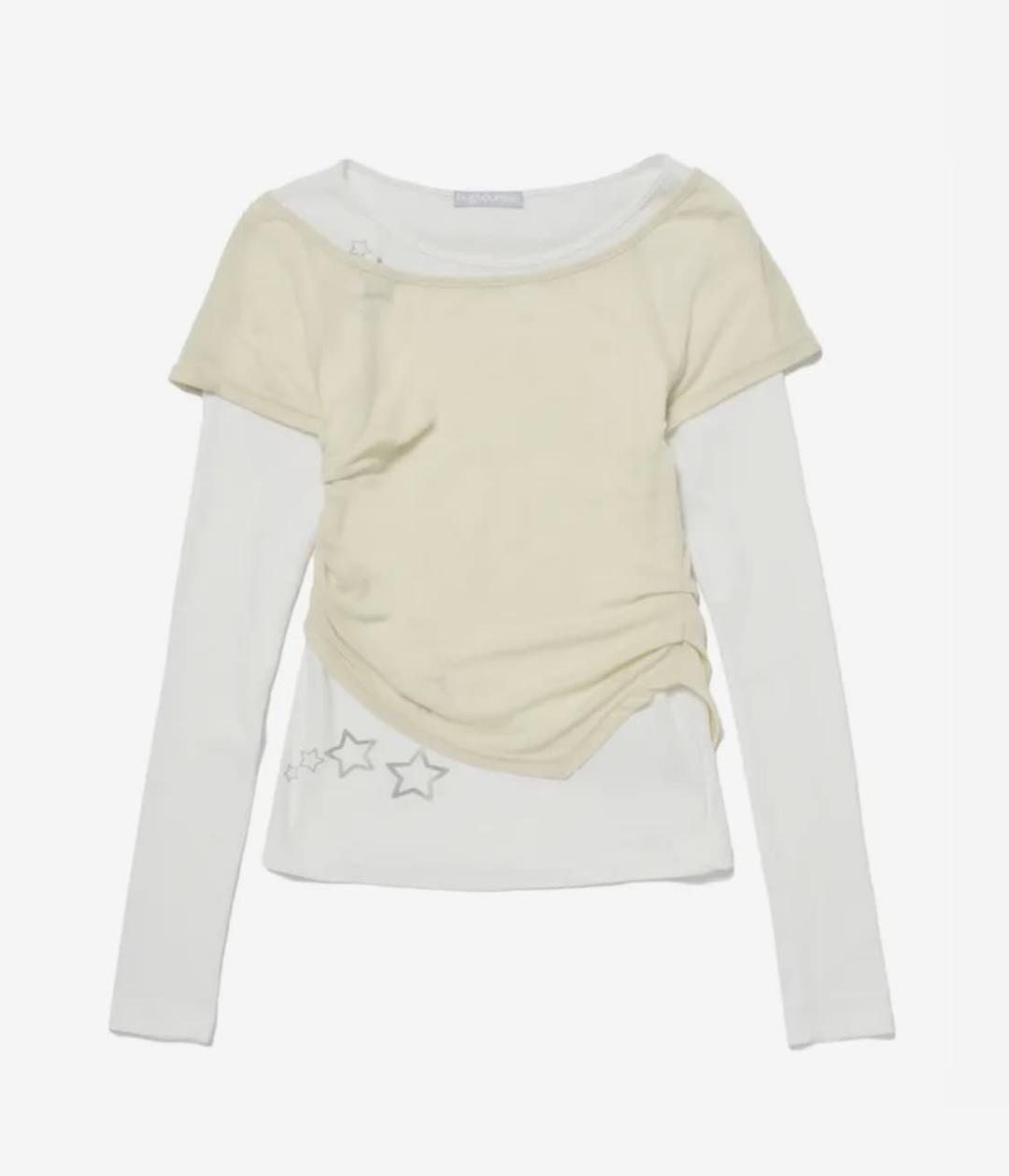 레이어드 스타 티셔츠 (버터) | 후루츠패밀리