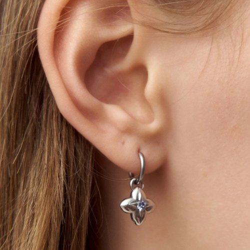 고딕 플라워 스타 드롭 이어링(small)