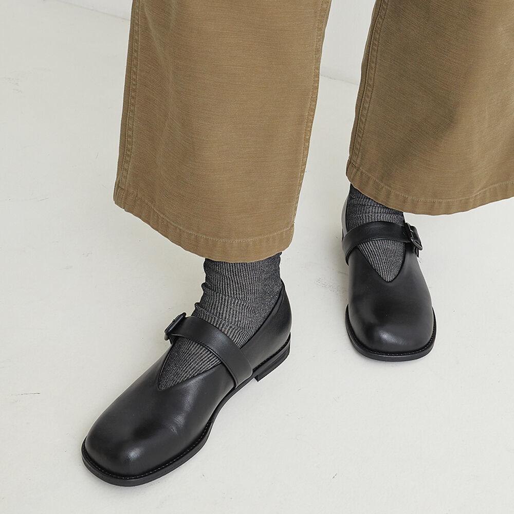 BKB20302 PEBBLE MARYJANE LOAFER BLACK