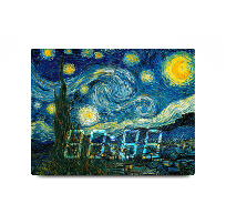 LED시계 Starry night/빈센트 반 고흐