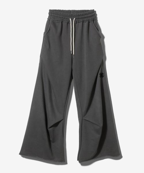 SYMBOL GEOMETRY FLARE SWEAT PANTS - PIGMENT BLACK