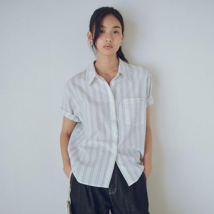 [4차 리오더] Stripe half sleeve shirt_2colors