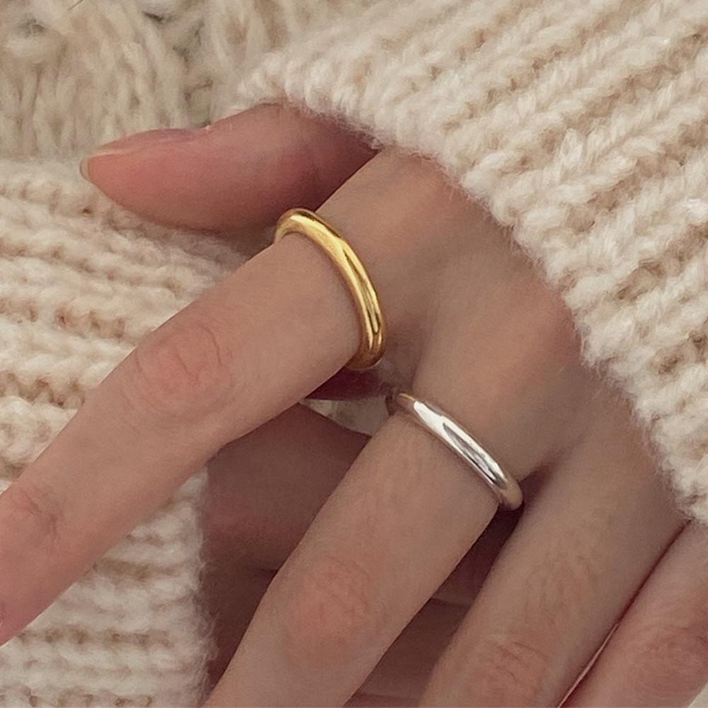 925실버 3mm 볼드 앵게이지 반지