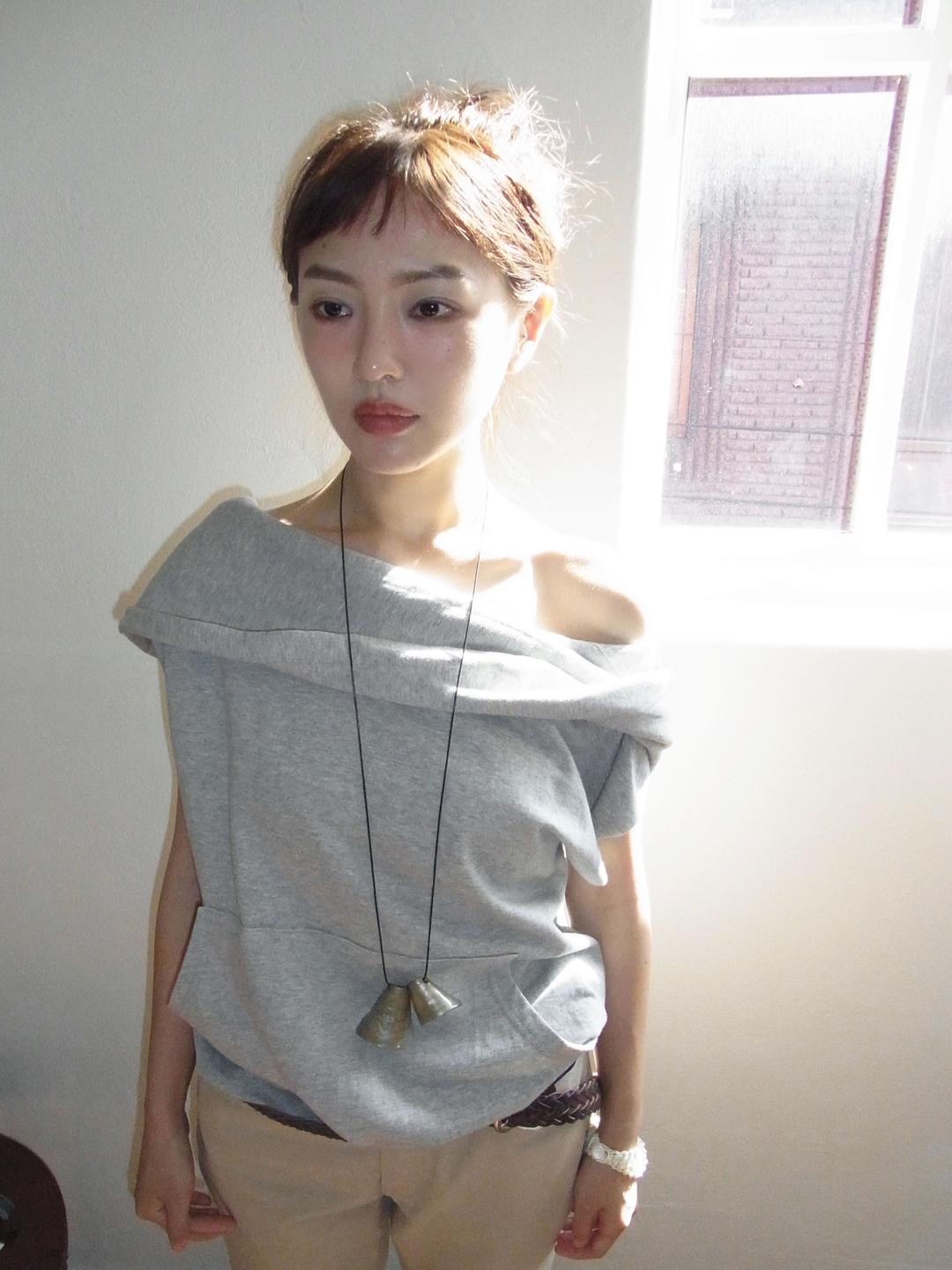 유리틀라스칼 와이드 숄더 후디