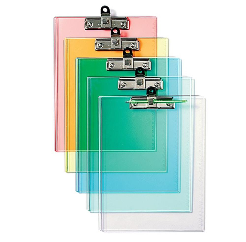 문화 칼라 클립보드 F913-7 A4 볼펜홀더부착 국제특허제품