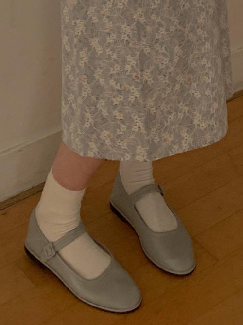 MARY JANE FLAT SHOES(IVORY, BEIGE, GREY, BLACK 4COLORS!)