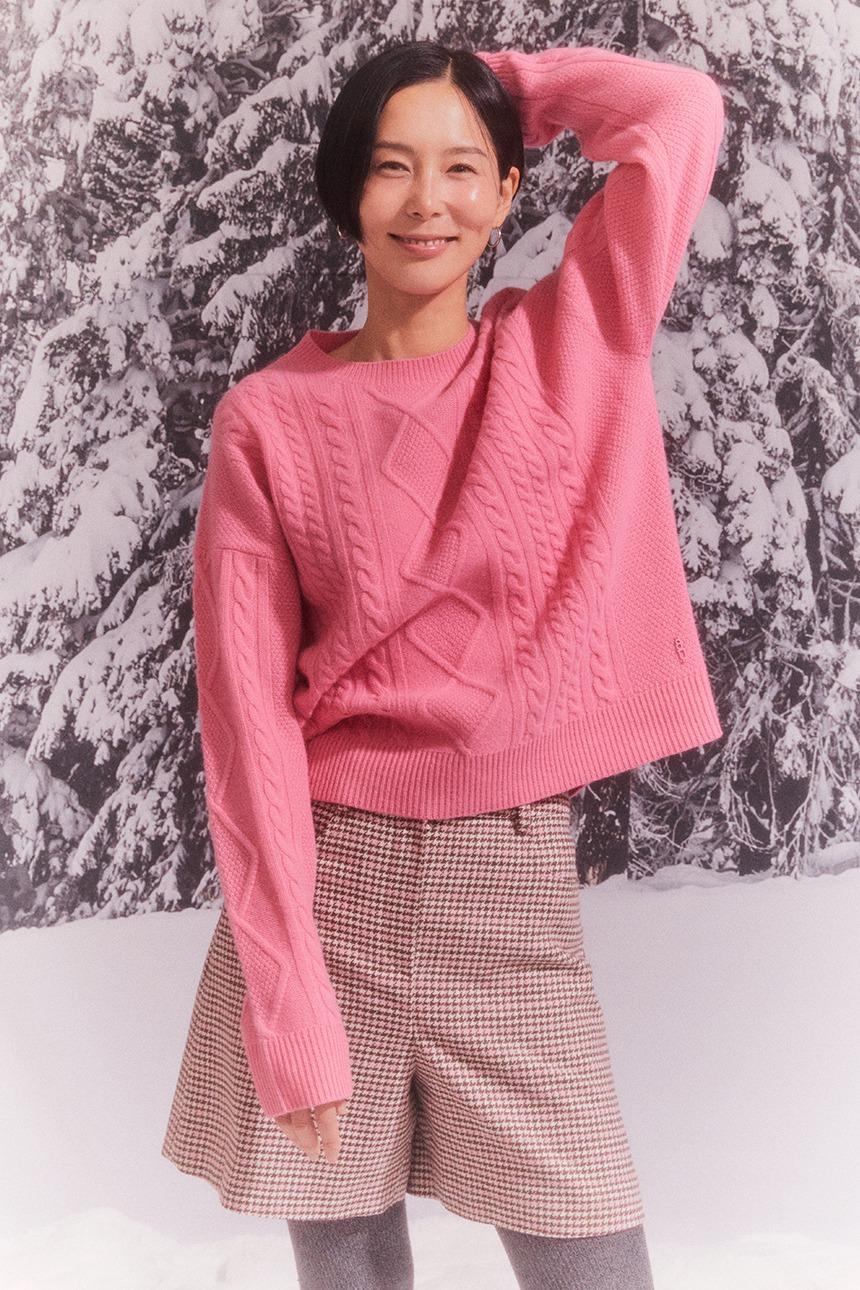 피셔라우 피셔맨 울 니트 (Pink)