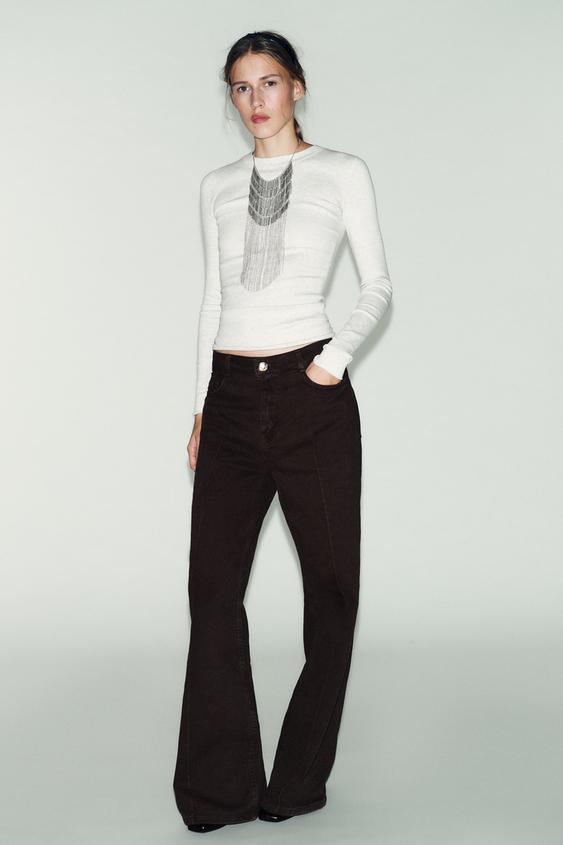 골지 롱 슬리브 티셔츠