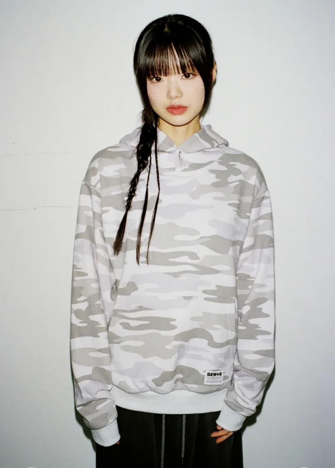 쏘비 버튼 카모 후드 화이트 | 후루츠패밀리