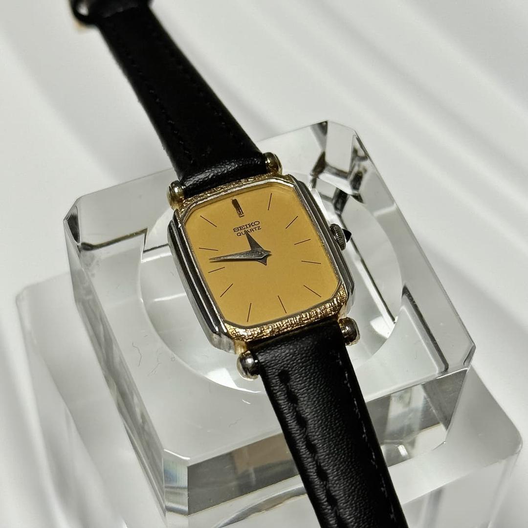 80s90s 빈티지 세이코 골드 텍스처 베젤 콤비 워치 | 후루츠패밀리