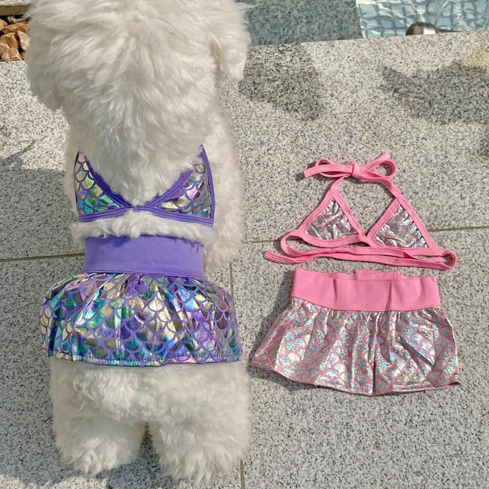 [기획특가] 인어공주 비키니 S / 강아지수영복 댕키니