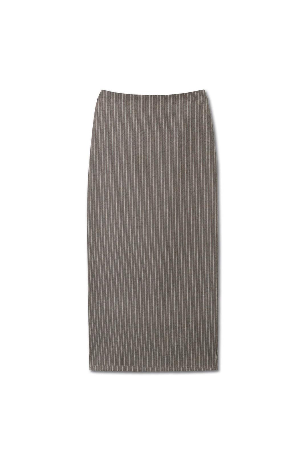 MATTE VINTAGE STRIPE SKIRT VINTAGE GREY