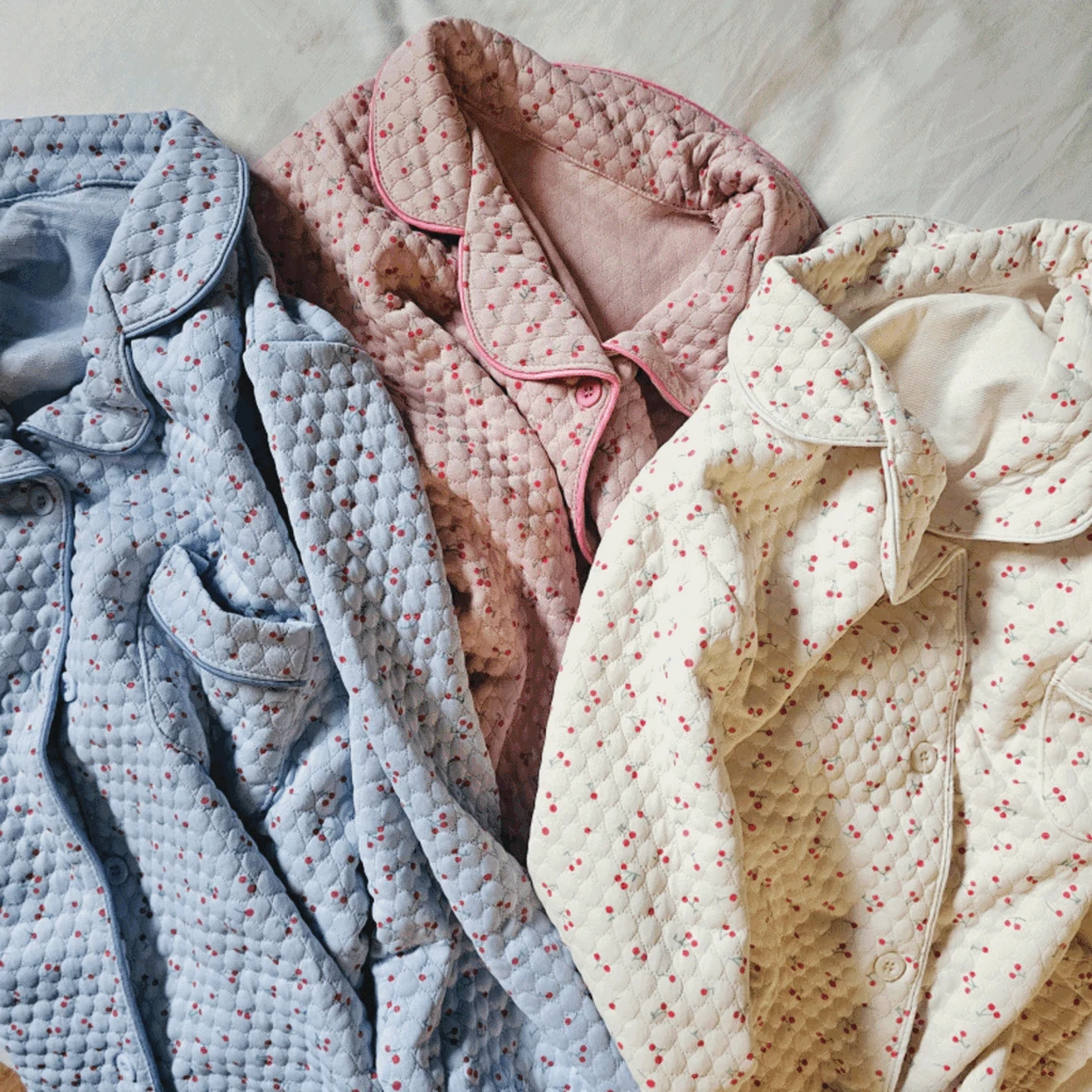 🍒삼색체리 누빔 파자마 set