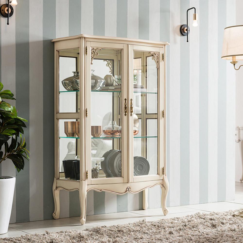 퍼니트랜드 엔틱가구 브레드 까밀 장식장 엔틱유리장 진열장