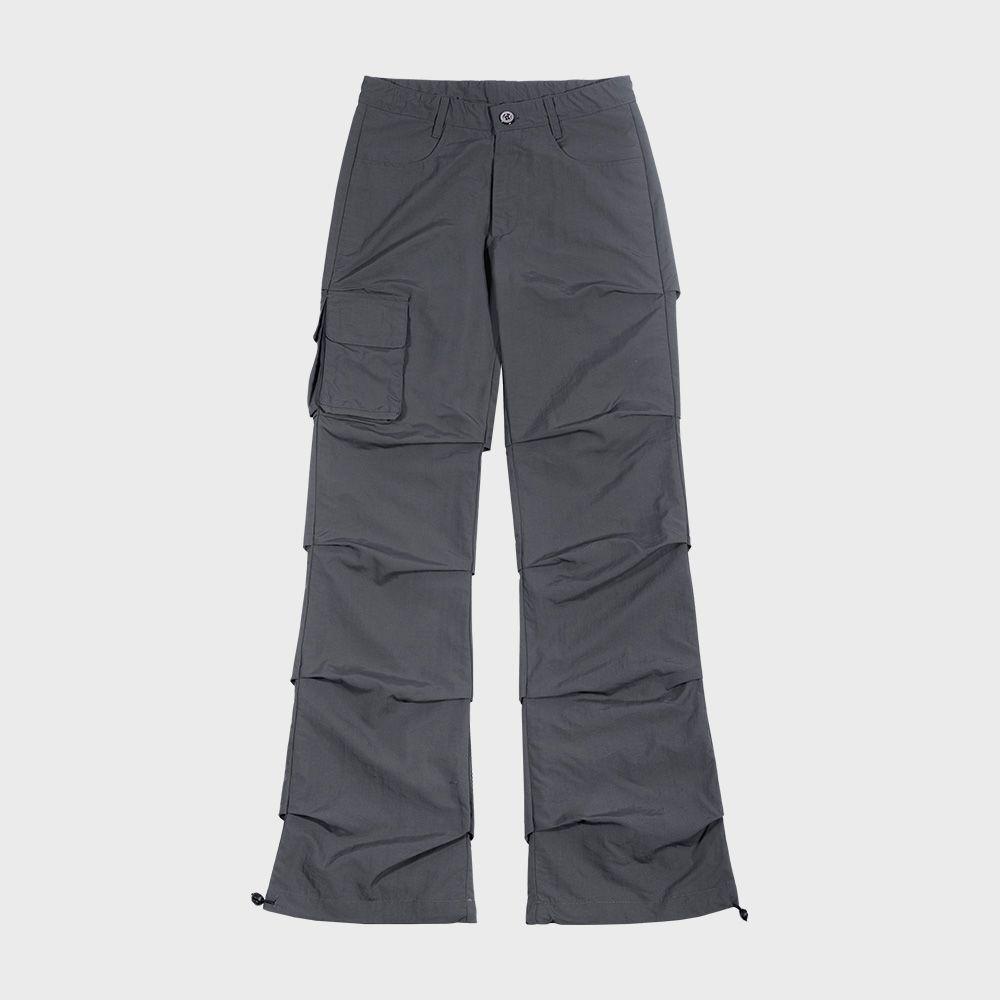 PINTUCK CARGO PANTS_Charcoal