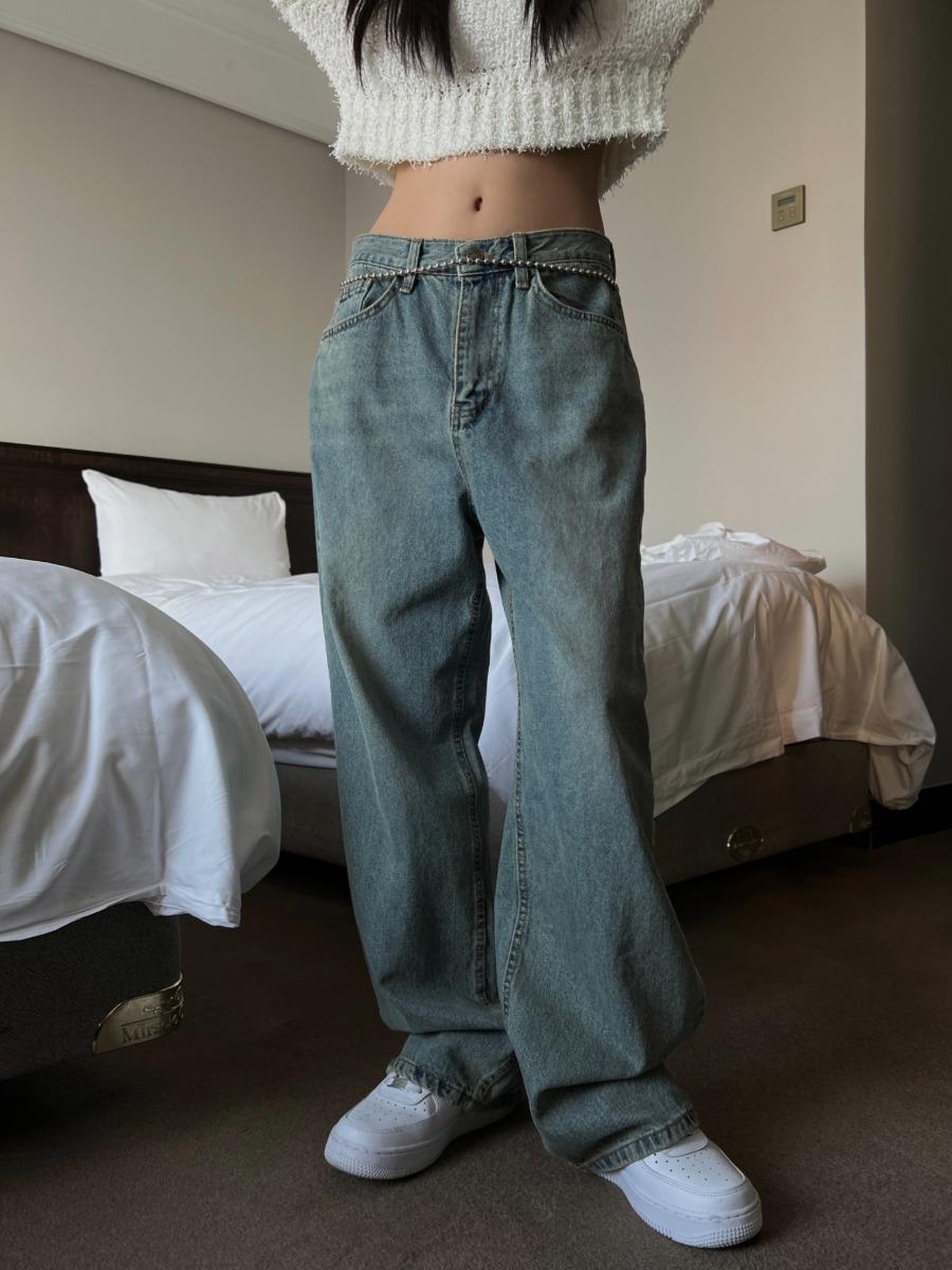 Vert Unisex Denim Pants (blue)