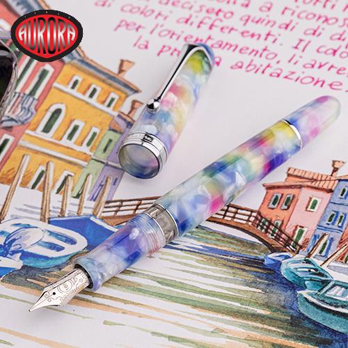 오로라 만년필 한정판 비밀의 도시 시리즈 부라노 AU888-VBU