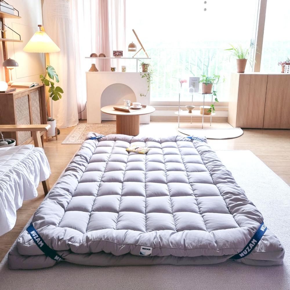 [누잠 더블업 매트리스] 손님용 바닥용 토퍼 거실용 자취방 기숙사 매트