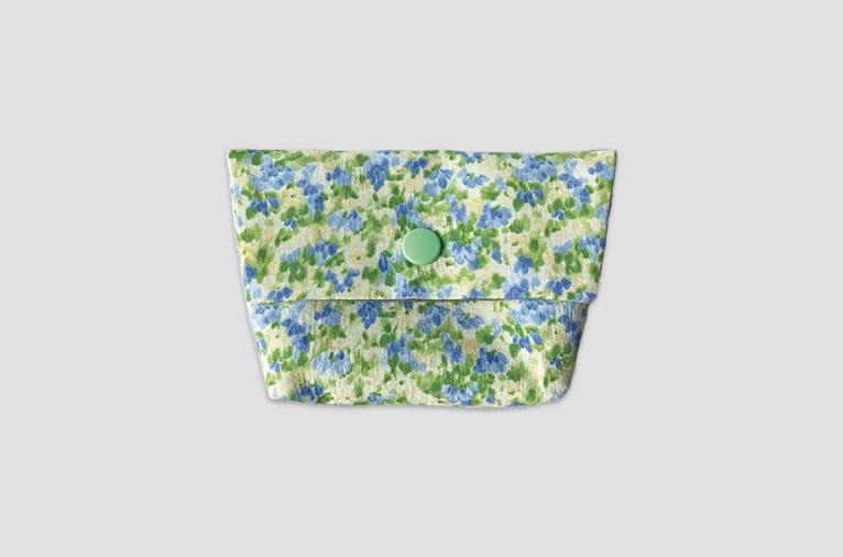 [뎃츠마이타입] 수채화 그린 파우치 (재입고)