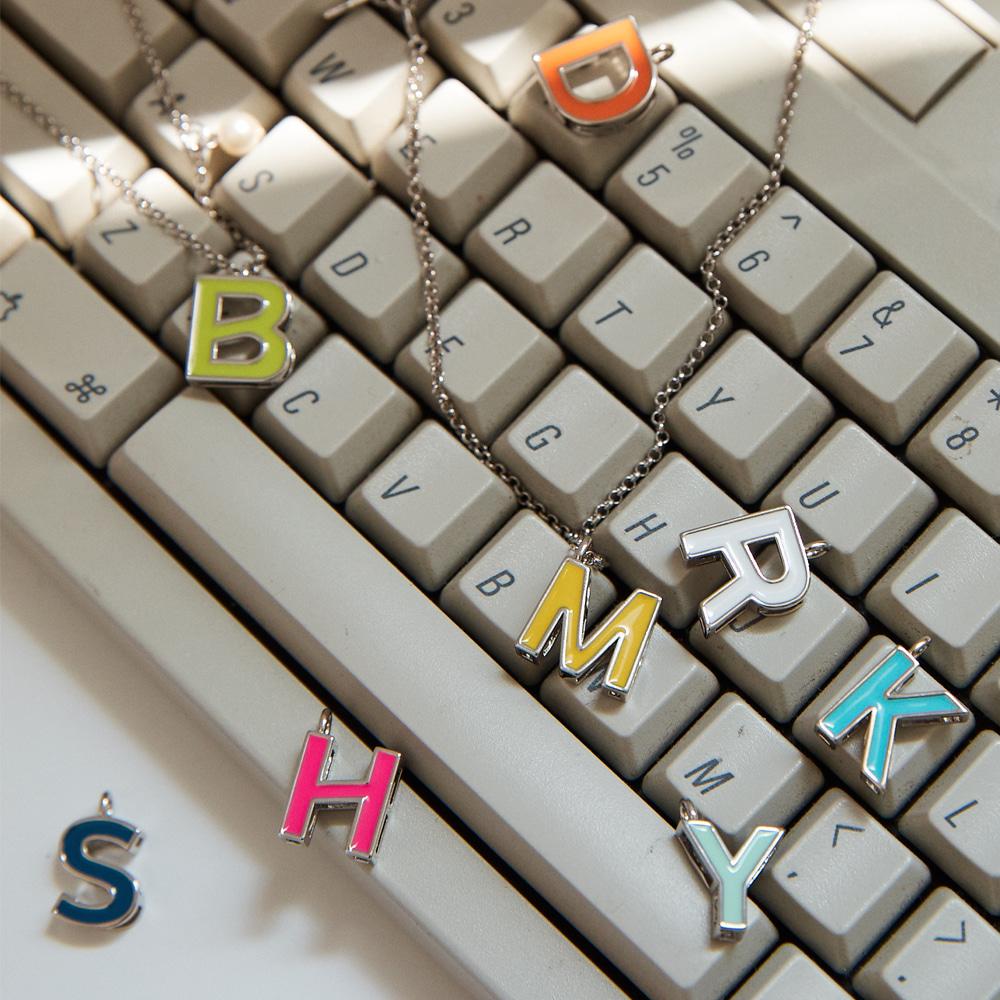 Colorful Initial Necklace