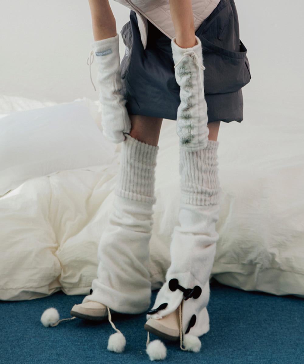 [12월 22일] Toggle leg-warmer  (Off-White)