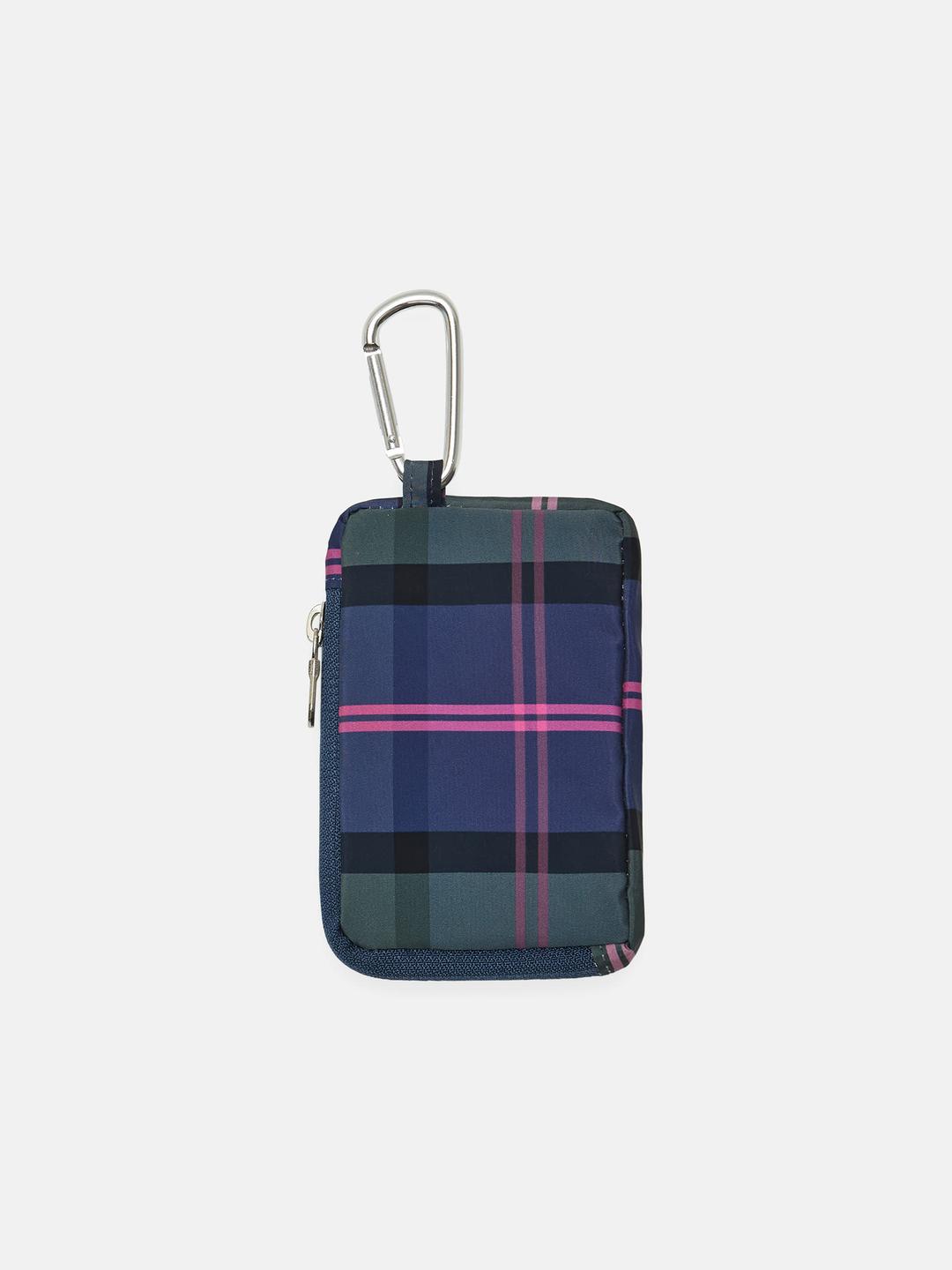 더블 로고 체크 월렛 (Navy)