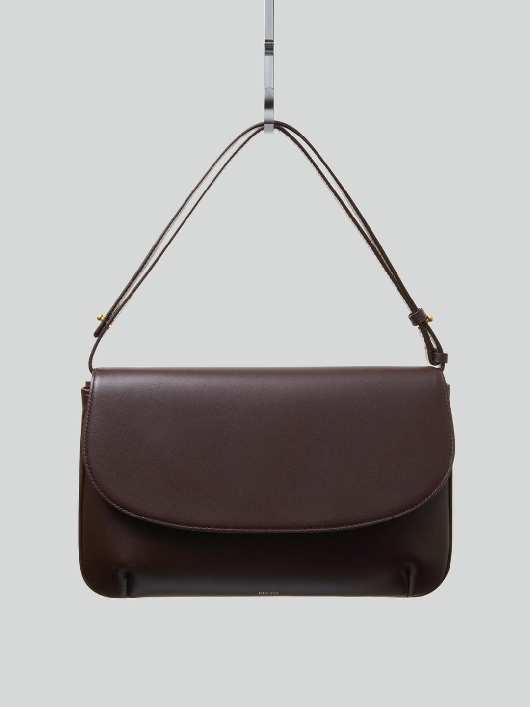 VINTAGE FLAP BAG MEDIUM (MAHOGANI BROWN)