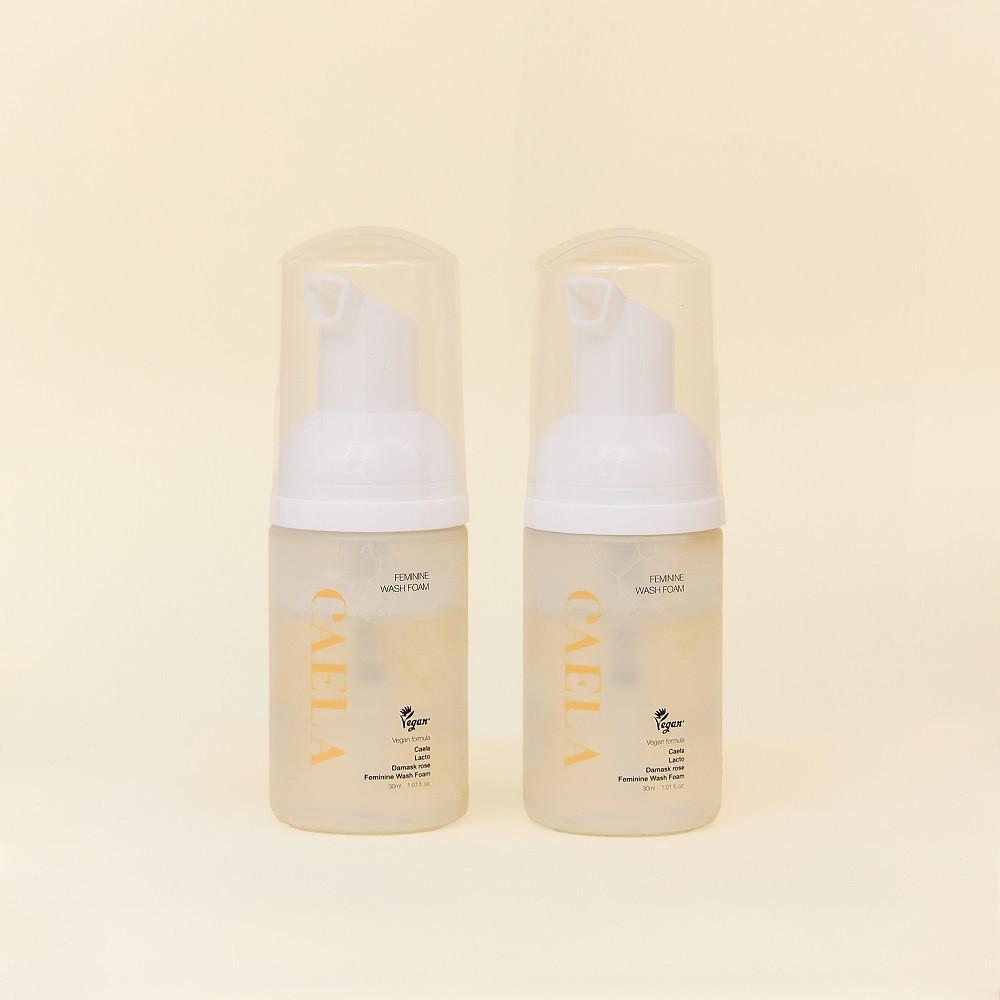 카엘라 비건 유산균 여성청결제 폼타입 여행용 소용량 30ml + 30ml