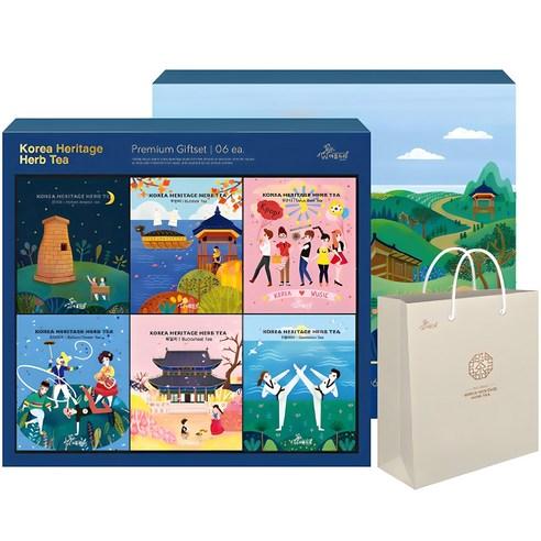 아름드레 한국의 전통차 선물세트, 6종, 1세트 - 전통차 세트 | 쿠팡